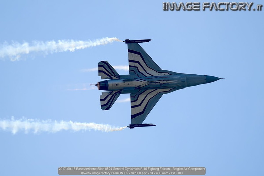 2017-09-16 Base Aerienne Sion 0524 General Dynamics F-16 Fighting Falcon - Belgian Air Component